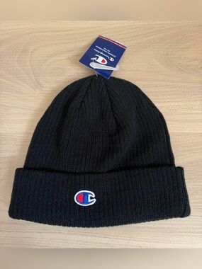Champion Men's Beanie Black One Size Tree of Life symbol